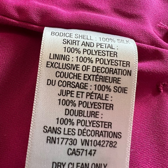 Beautiful Neiman Marcus Marchesa Raspberry Dress Girls size large. Like new - Picture 3 of 3